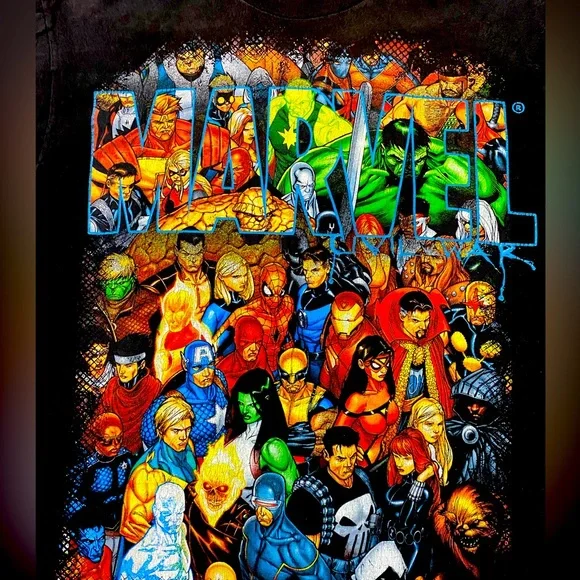 VTG Marvel Civil War Character Mad Engine tee size XL - Picture 2 of 4